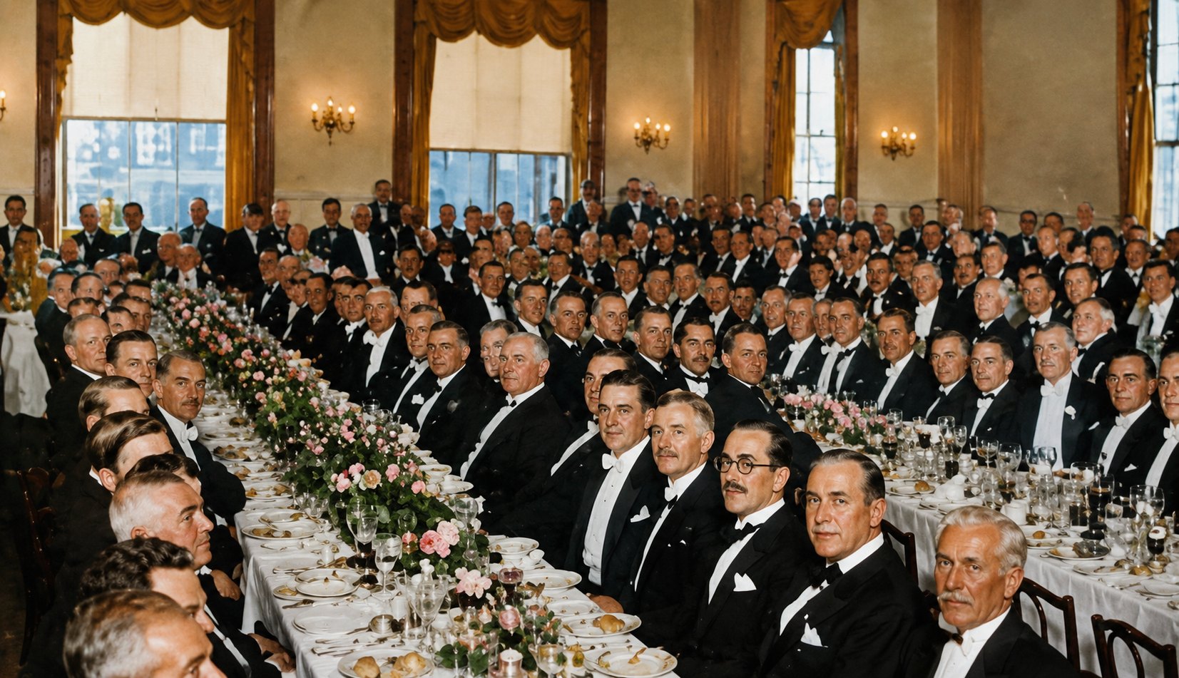 Jantar no Clube Juiz de Fora, agosto de 1928